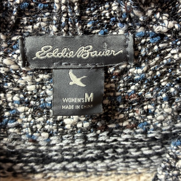 Eddie Bauer Navy and Cream Striped Cardigan - Picture 4 of 9